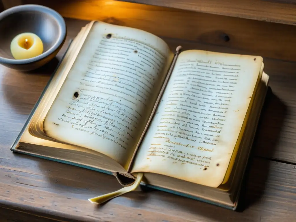 Antigua copia de 'Fenomenología del espíritu' de Hegel en un escritorio de madera, iluminada por luz natural