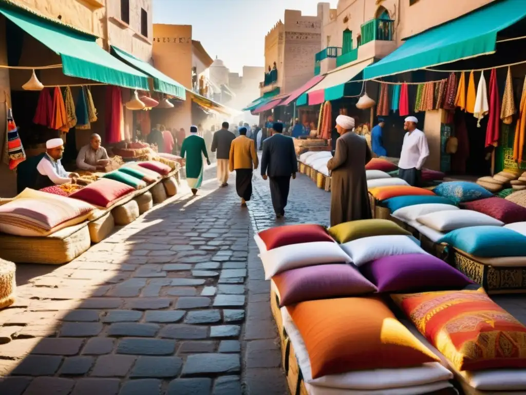 En el bullicioso mercado del norte de África, la filosofía sufí se entrelaza con la vida cotidiana: colores, aromas y conversaciones llenan el aire