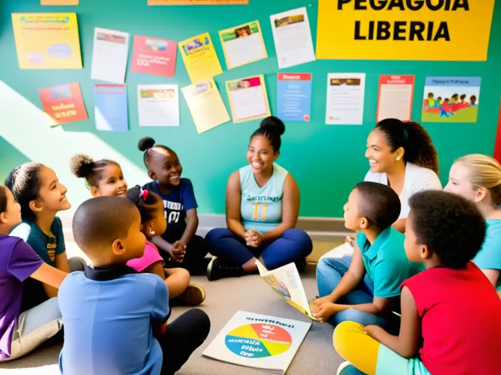 Clase diversa en círculo, ambiente inclusivo y respetuoso