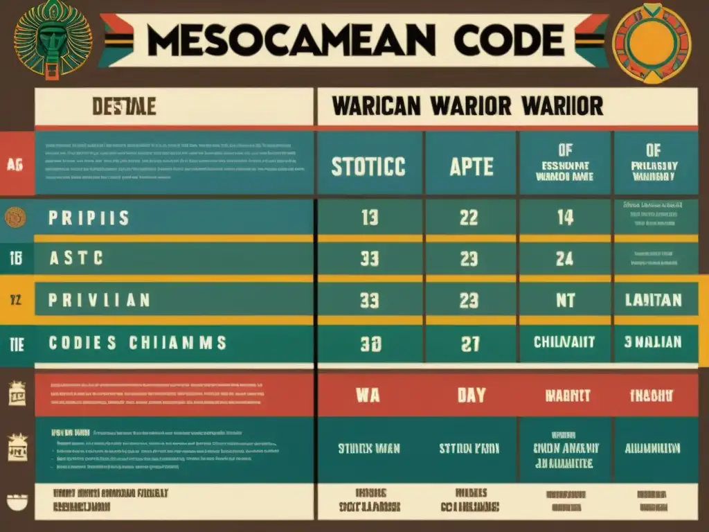 Una comparativa detallada de los principios éticos del código mesoamericano junto a otras filosofías éticas