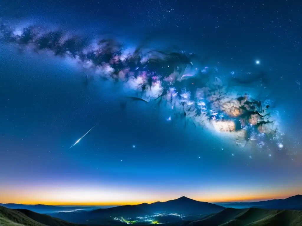 Deslumbrante imagen de la noche estrellada, con constelaciones, nebulosas y galaxias, evocando asombro y conexión cósmica