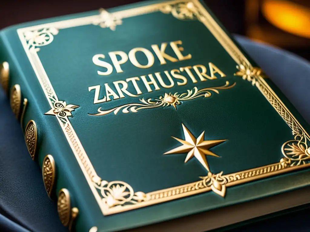 Una fotografía detallada de 'Así habló Zaratustra' de Nietzsche, con desgaste en las páginas