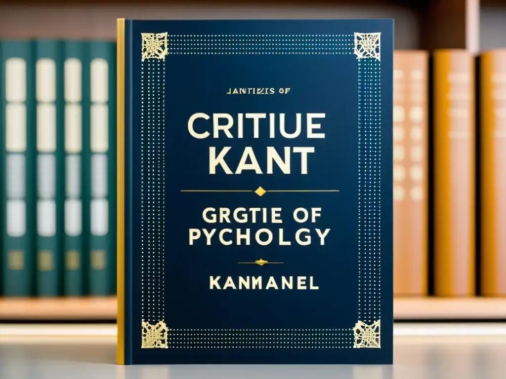 Detallada imagen de 'Crítica de la razón pura' de Kant, en un laboratorio de psicología cognitiva, conectando ética kantiana y ciencia cognitiva