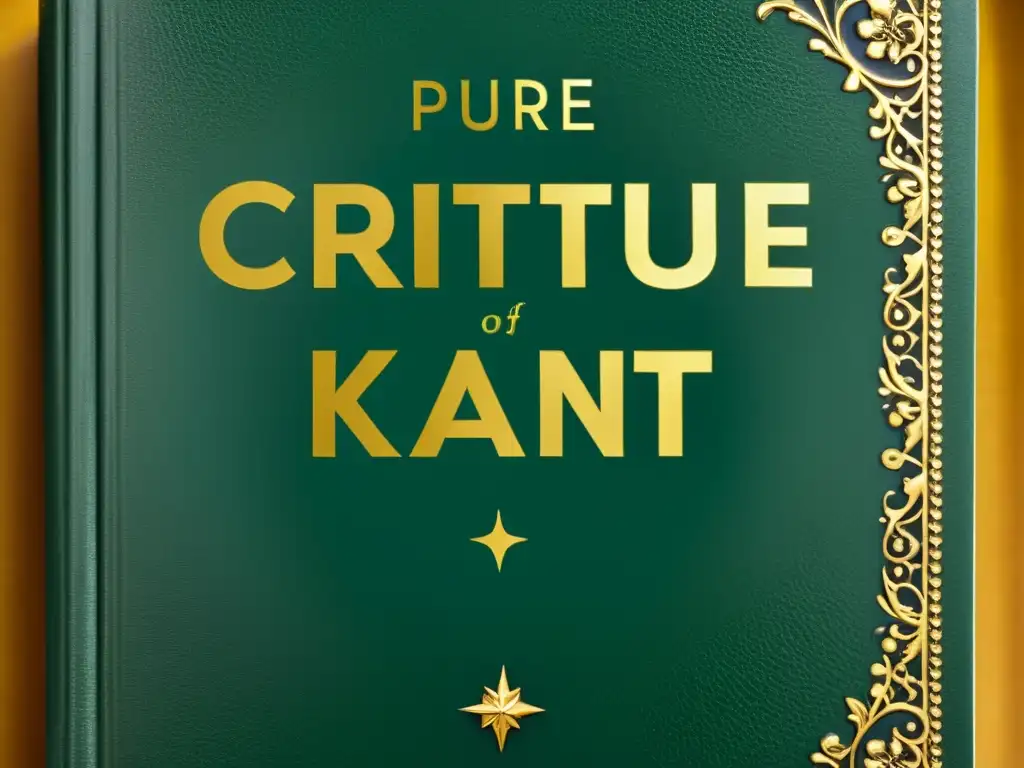 Detallada imagen del libro 'Crítica de la razón pura' de Immanuel Kant, mostrando su diseño atemporal y la influencia educativa filosófica de Kant