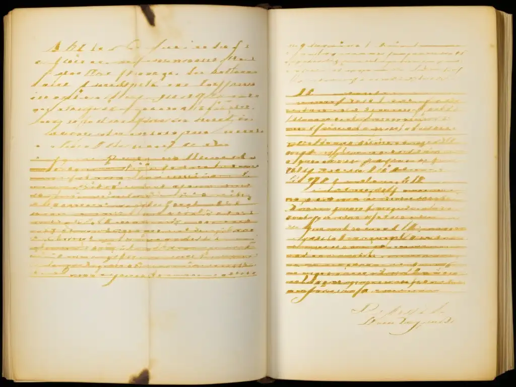 Detallada imagen 8k de las notas manuscritas originales de Georg Wilhelm Friedrich Hegel sobre la dialéctica de Hegel progreso histórico, con elegante caligrafía y signos de envejecimiento