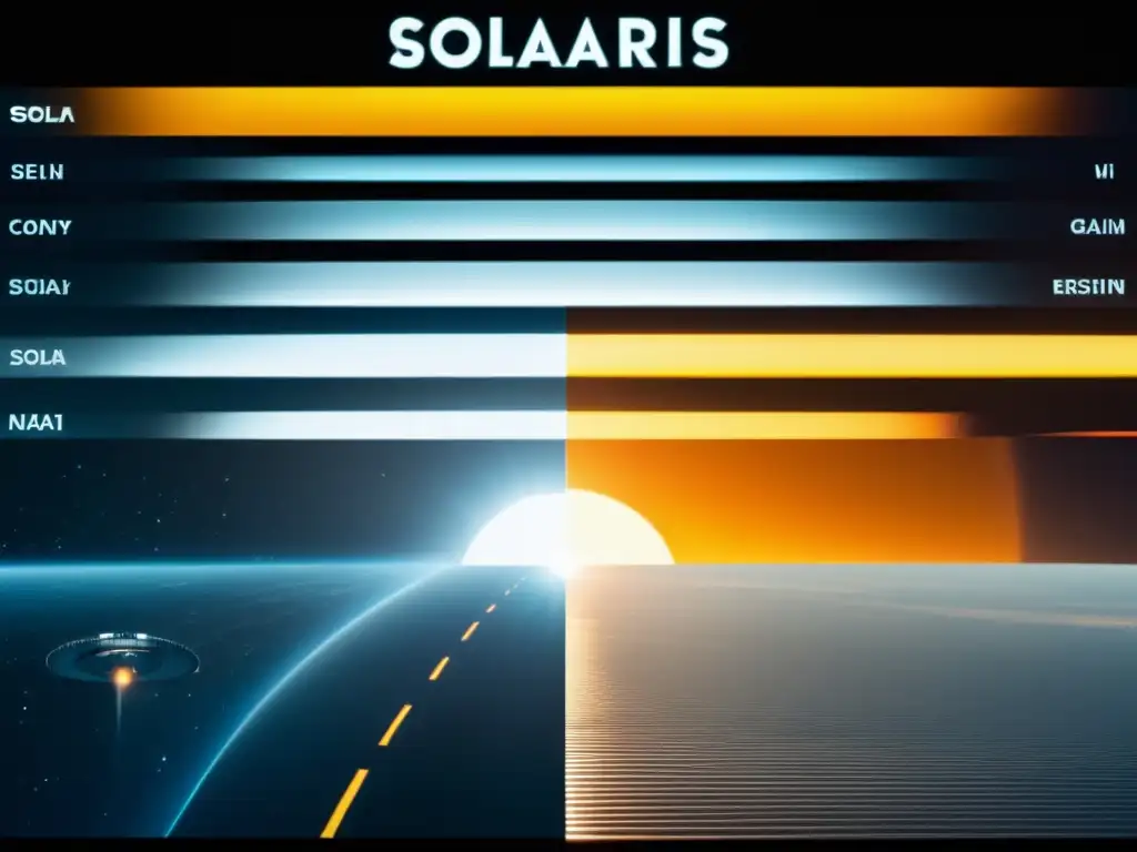 Detalladas adaptaciones cinematográficas de Solaris, mostrando diferencias visuales y estilos
