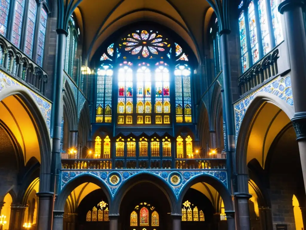 Esplendor histórico: Catedral de Aquisgrán Detalles arquitectónicos de la Catedral de Aquisgrán, reflejando la visión política y filosófica de Carlomagno