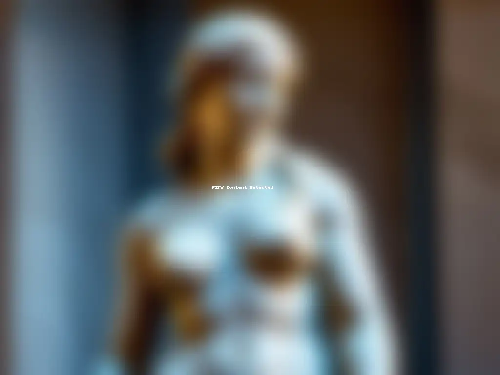 Escultura de la Venus de Milo en mármol antiguo, con detalles intrincados y líneas elegantes, iluminada por luz natural