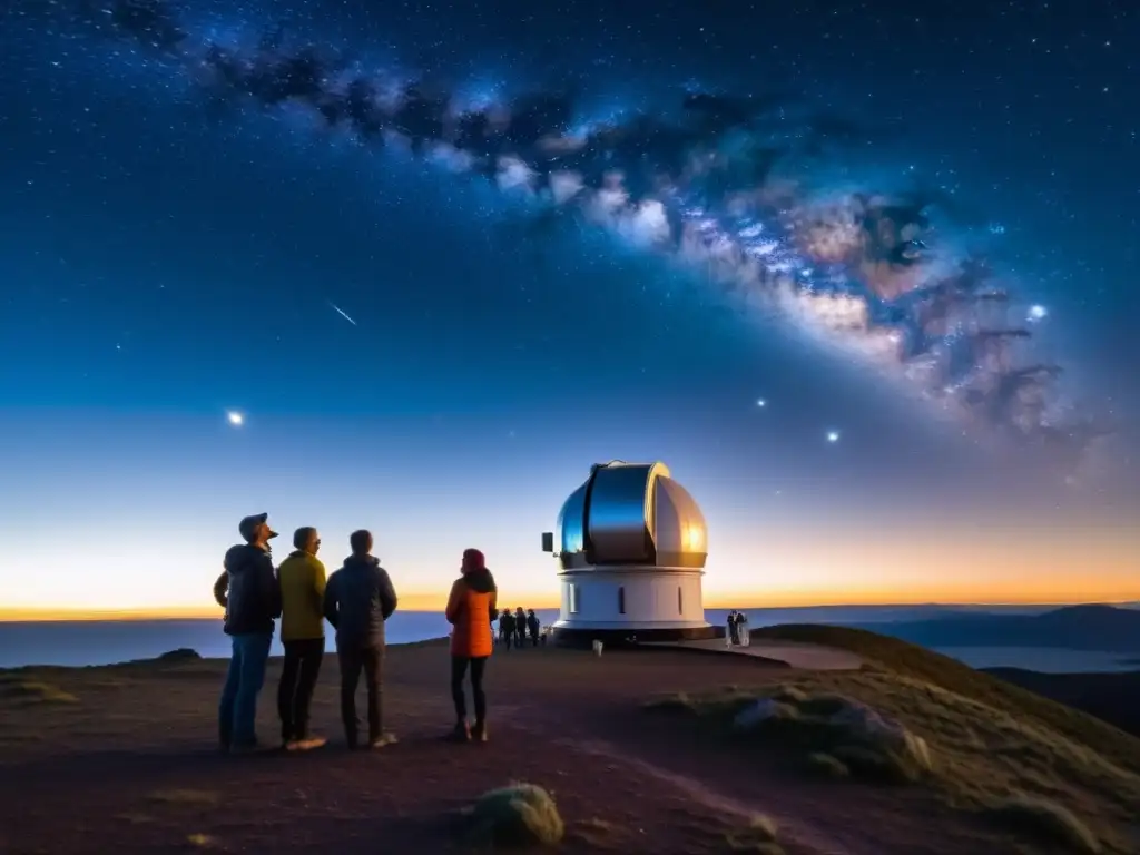 Un grupo de astrónomos reflexiona sobre la contribución de la filosofía a la astronomía bajo un cielo estrellado