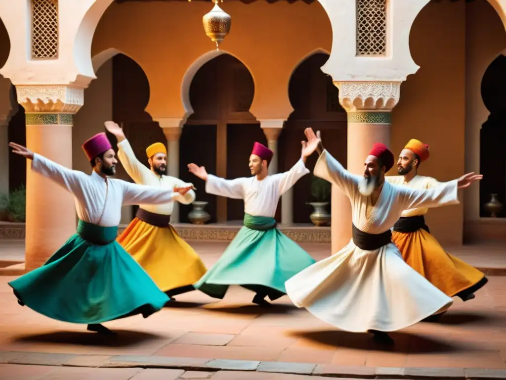 Un hipnótico baile de derviches sufíes en un patio marroquí