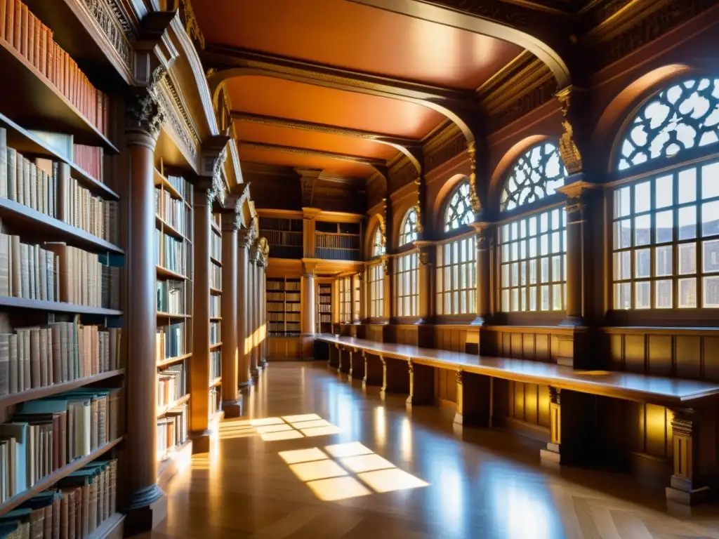 La histórica biblioteca de la Universidad de Göttingen, iluminada por el sol, revela la Ruta de los Filósofos Ilustrados en toda su grandeza intelectual y arquitectónica