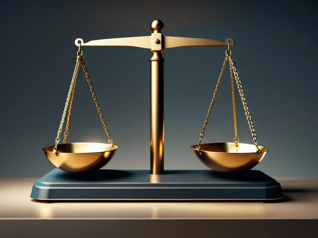 Desigualdad y lucha por la justicia: imagen impactante de una balanza Imagen de una balanza desequilibrada, representando la lucha por la justicia en la contemporaneidad