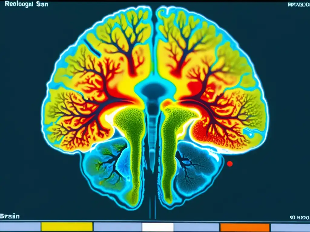 Imagen detallada de resonancia magnética que muestra cambios cerebrales debido a la práctica de meditación