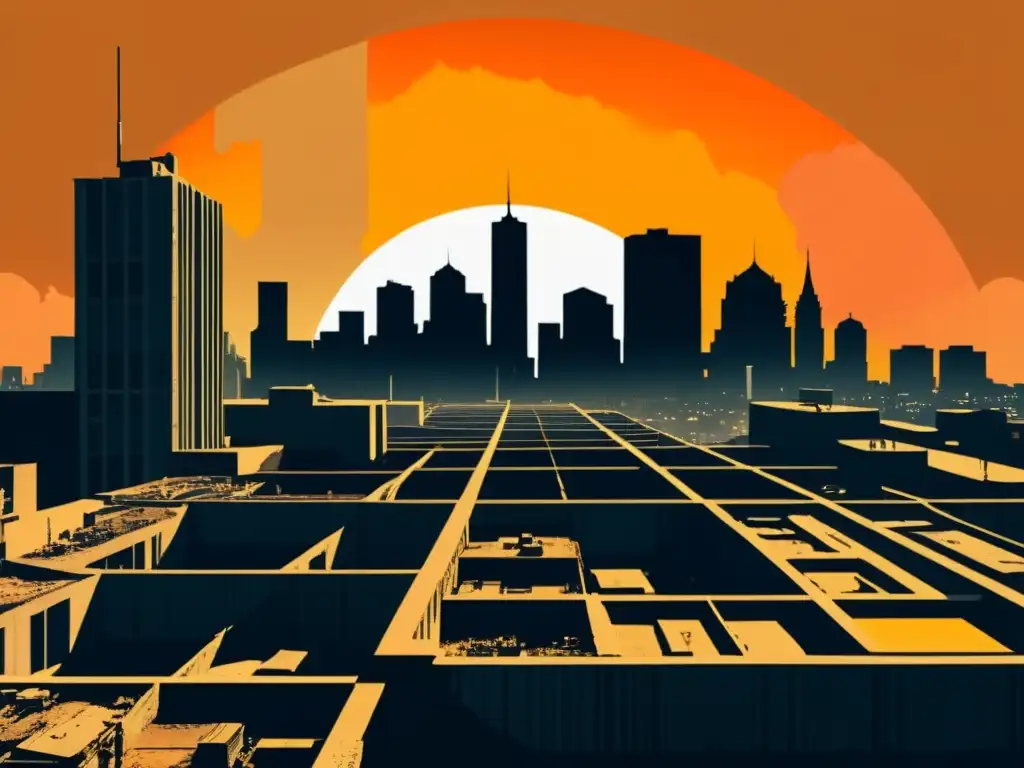 Imagen documental de la ciudad distópica en 'A Clockwork Orange' con arquitectura icónica y graffiti