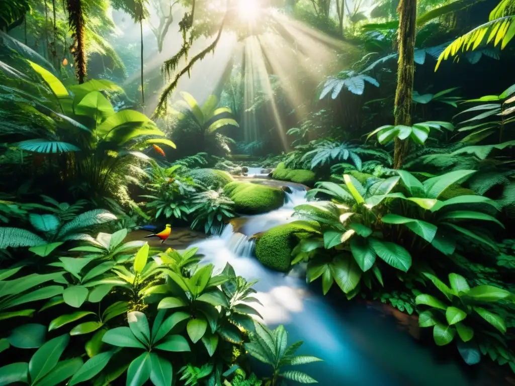 Imagen 8k de exuberante selva