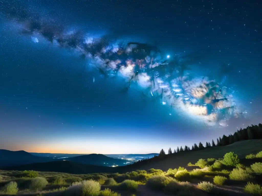Imagen impactante del cielo estrellado en alta resolución, libre de contaminación lumínica