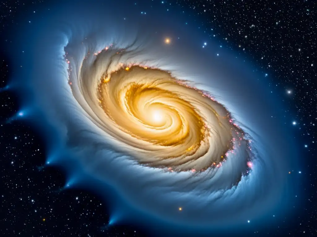 Imagen impactante de galaxias interconectadas, mostrando la vastedad y complejidad del universo