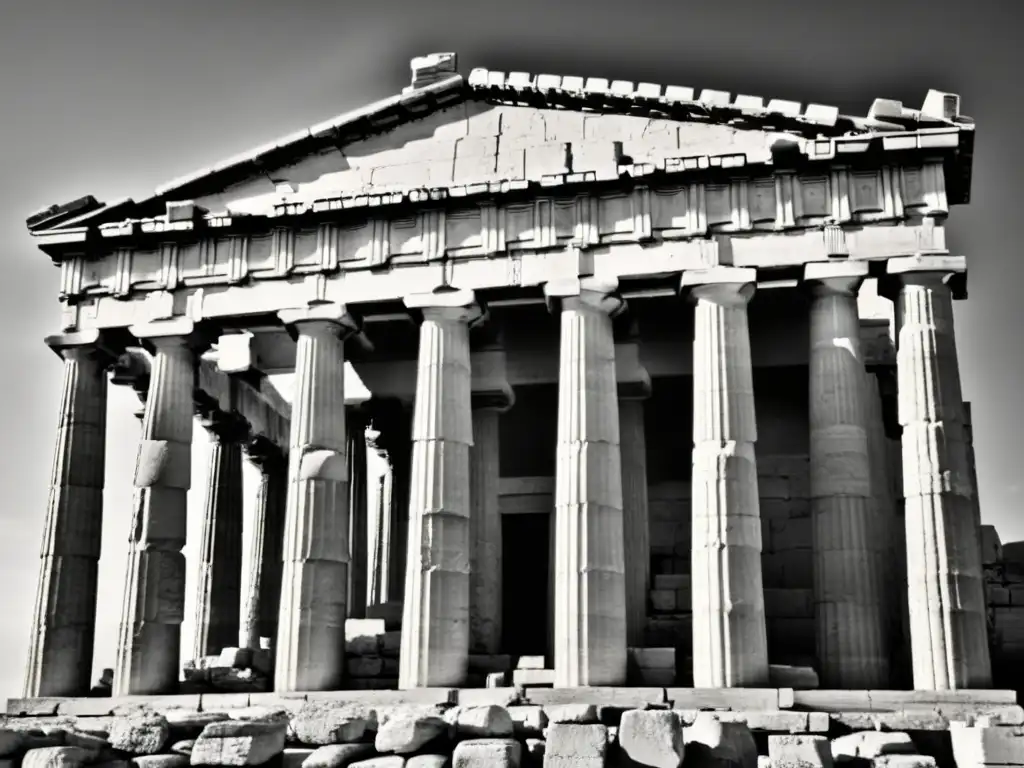 Imagen impactante del Partenón en Atenas, Grecia, capturando su belleza atemporal
