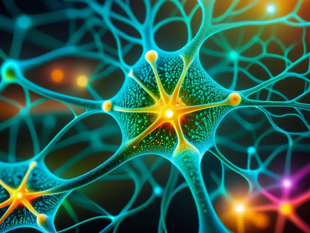 Imagen impactante de una red de neuronas interconectadas, resaltando la complejidad y belleza del sistema neural en la Teoría de sistemas y filosofía
