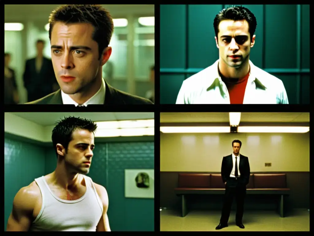 Una impactante comparativa de escenas de 'Fight Club' junto a otras obras como 'American Psycho,' 'Taxi Driver,' y 'The Matrix