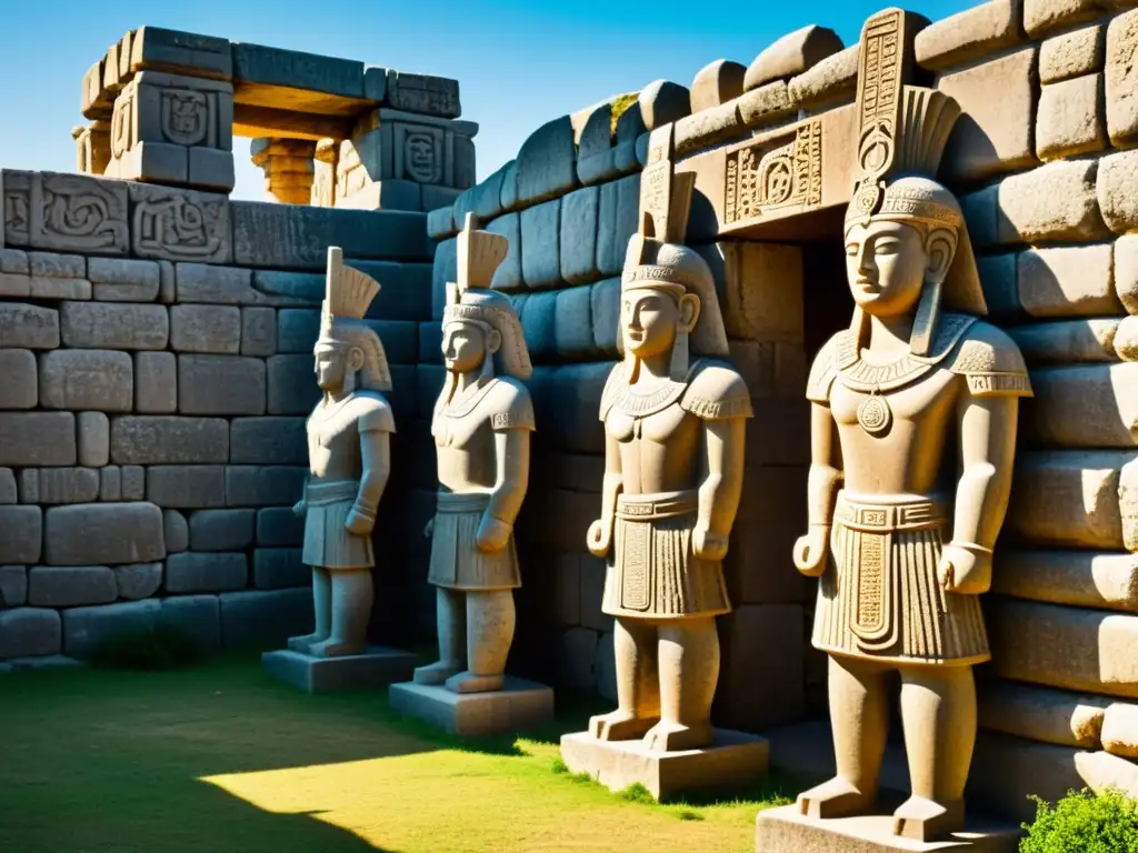Imponentes estatuas de guerreros toltecas en Tula, México, revelan las enseñanzas espirituales de los Toltecas en piedra antigua
