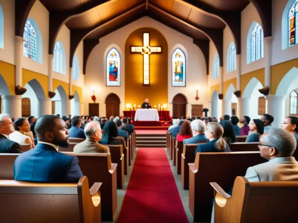 Un intenso debate en una iglesia histórica muestra la relación entre comunismo y religión con diversidad y energía intelectual