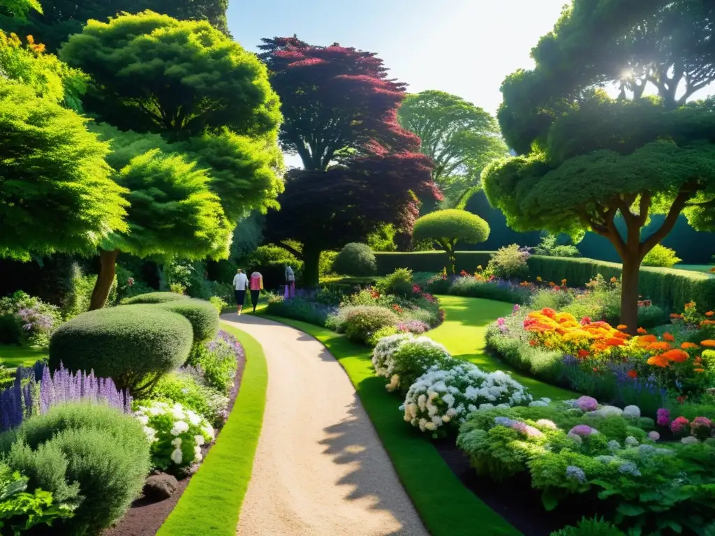 Jardines de Epicuro: Un oasis de placer y amistad, entre flores y senderos serenos