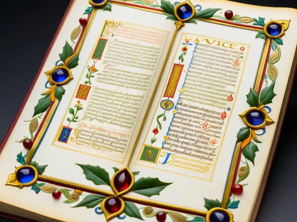 Manuscrito iluminado detallado con enfoque filosófico curación Avicena, colores vibrantes y caligrafía meticulosa