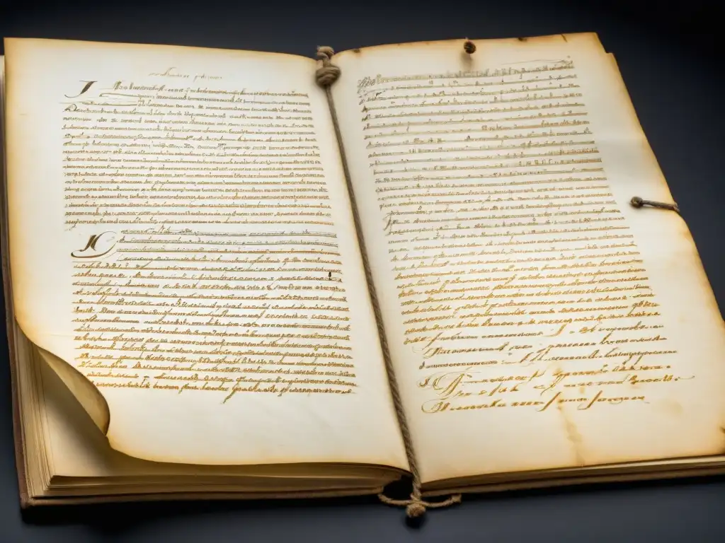 Manuscrito original de Immanuel Kant para la Crítica de la Razón Pura, evocando profundidad intelectual y significado histórico