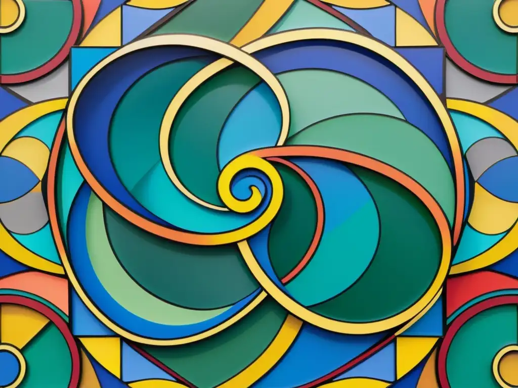 Un mosaico vibrante de patrones geométricos entrelazados en colores ricos y brillantes, evocando el arte islámico tradicional