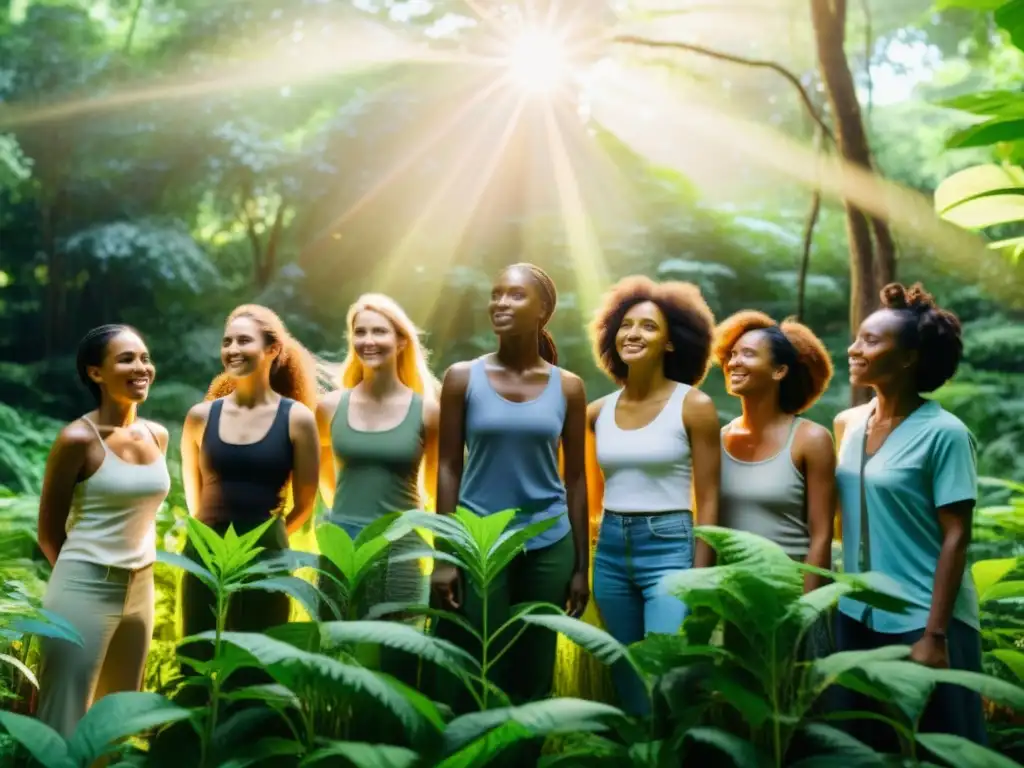 Mujeres ecofeministas cambiando el mundo: Unidas en el bosque, plantando árboles y luchando por la justicia ambiental