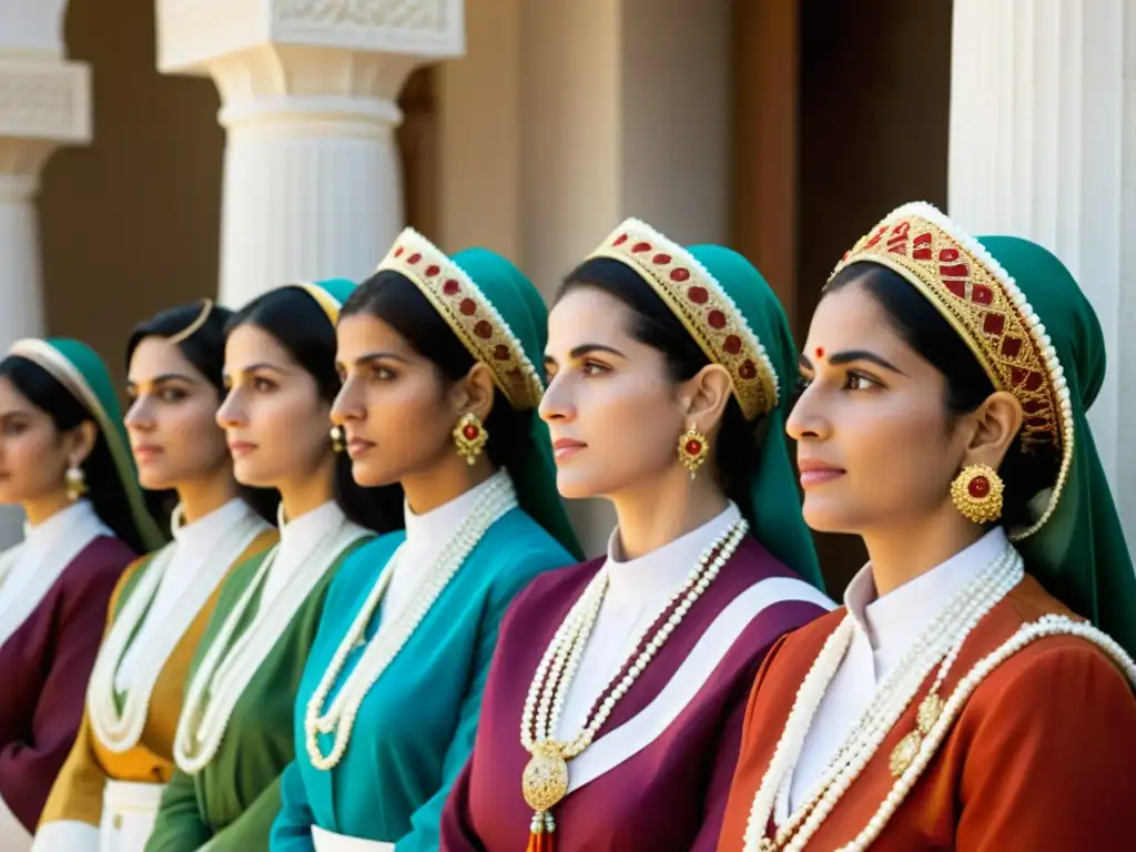 Mujeres en el Zoroastrismo: ceremonia religiosa con atuendos tradicionales y profunda devoción en un templo iluminado