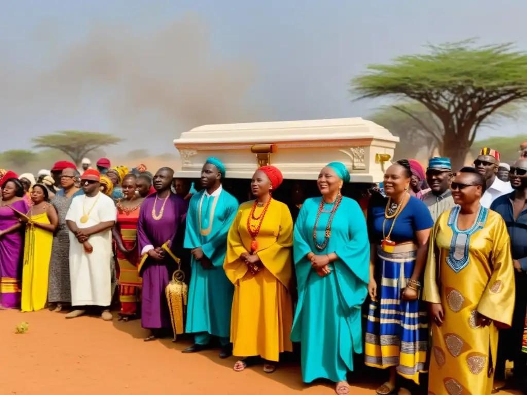 Rituales funerarios en África subsahariana: celebración y conexión espiritual en torno a la muerte