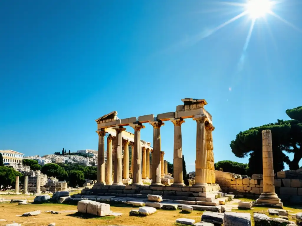 Ruinas de la Antigua Ágora en Atenas, Grecia