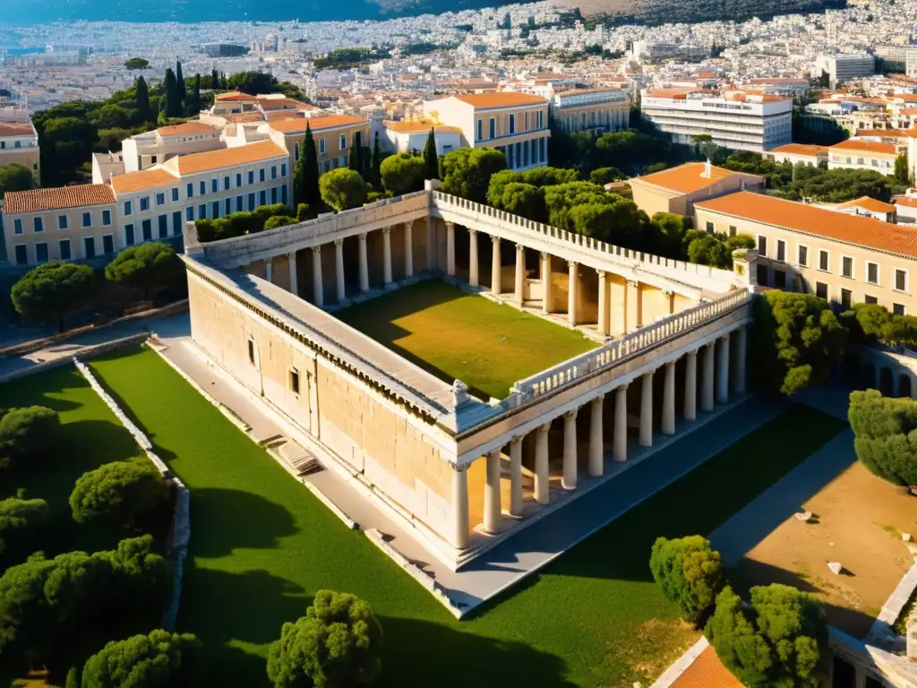 Ruinas del antiguo Liceo en Atenas, reflejo de la visión aristotélica y su estrategia ganadora