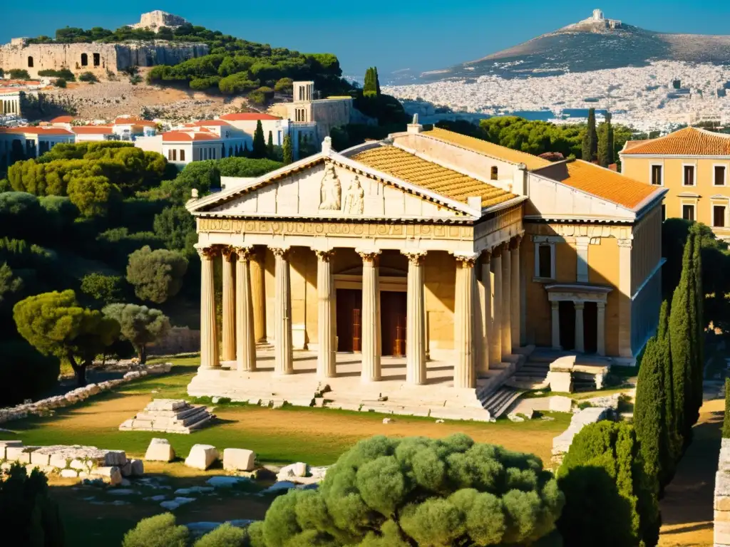 Ruinas del Liceo en Atenas, Grecia: legado filosofía Aristóteles, lógica occidental, historia y esplendor arquitectónico