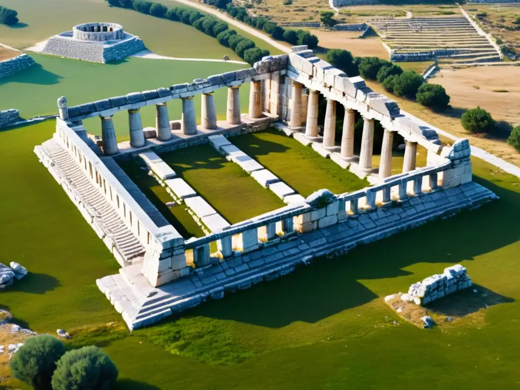 Ruinas del Templo de Apolo en Miletus, evocando los Orígenes del Pensamiento Racional en la antigua Grecia