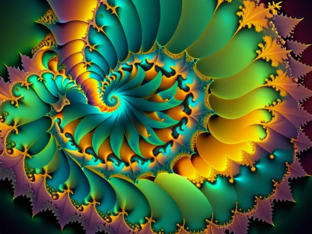 Mandelbrot set, misticismo matemático y filosofía en un fractal hipnótico de colores vibrantes y patrones intrincados