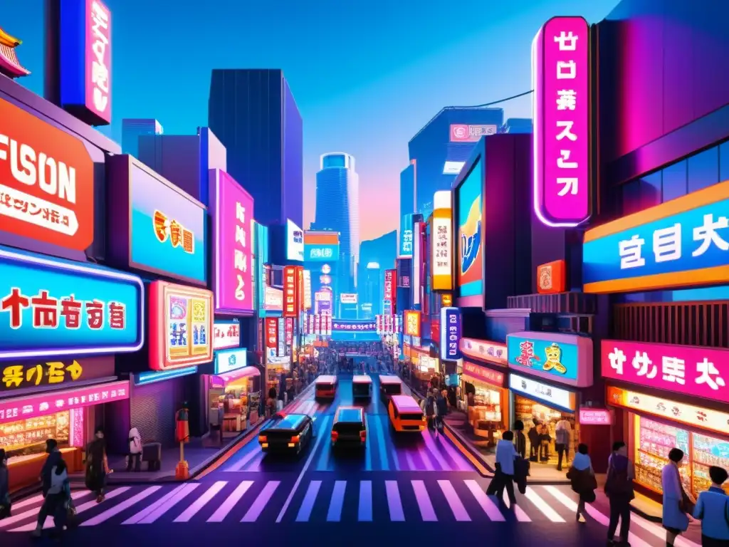 Un vibrante mercado virtual en un videojuego, con influencias de la filosofía oriental