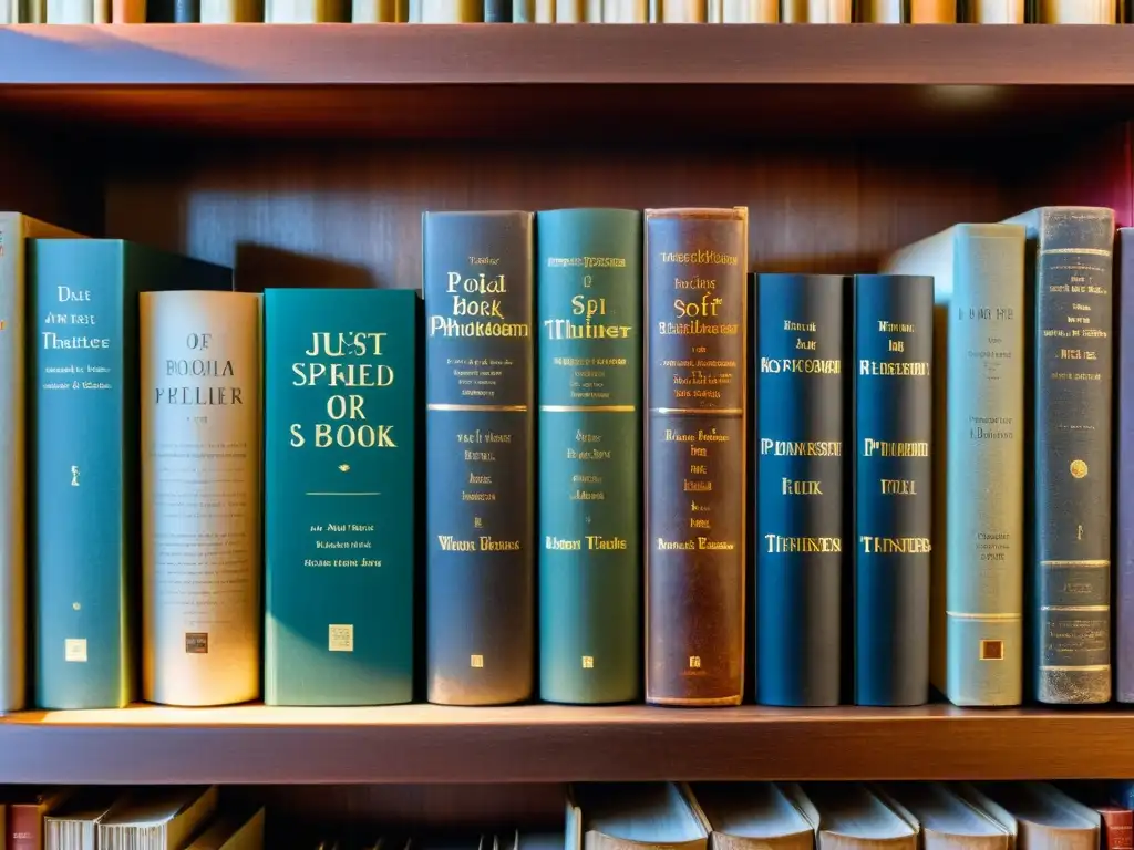 Vieja librería con libros filosóficos de Lyotard, sugerente del escepticismo postmoderno