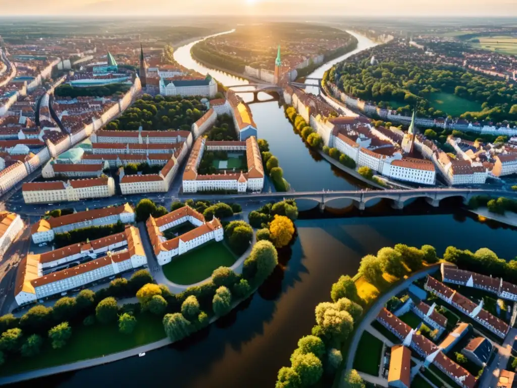 Vista aérea de Königsberg, peregrinaje idealista entre conciencia y realidad