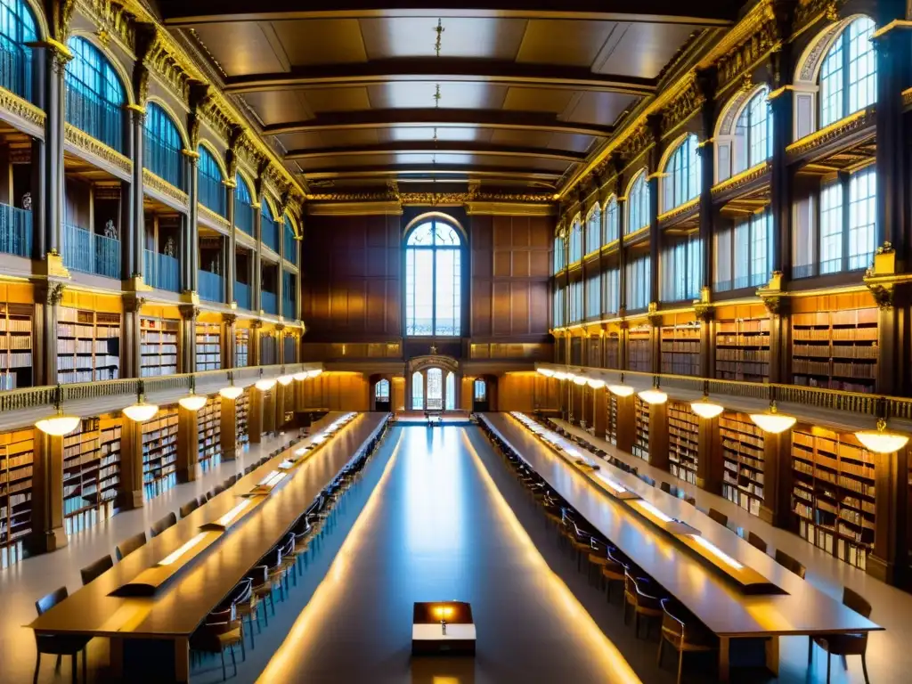 Vista impresionante de la Bibliothèque nationale de France en París, un lugar clave de la historia y el pensamiento contemporáneo